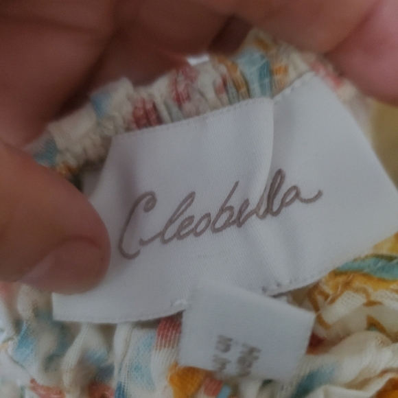 Cleobella Dallas Mini Carnation All Over Print Dress With Open Back, Size Medium - Picture 12 of 14